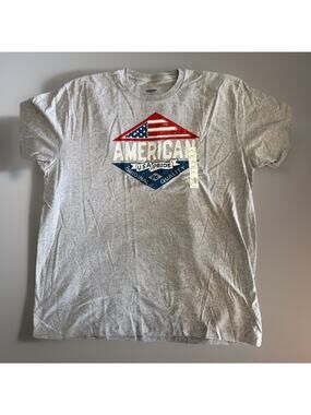 Sonoma American USA T-Shirt Men's Size XXL Grey Graphic Flag Tee NEW